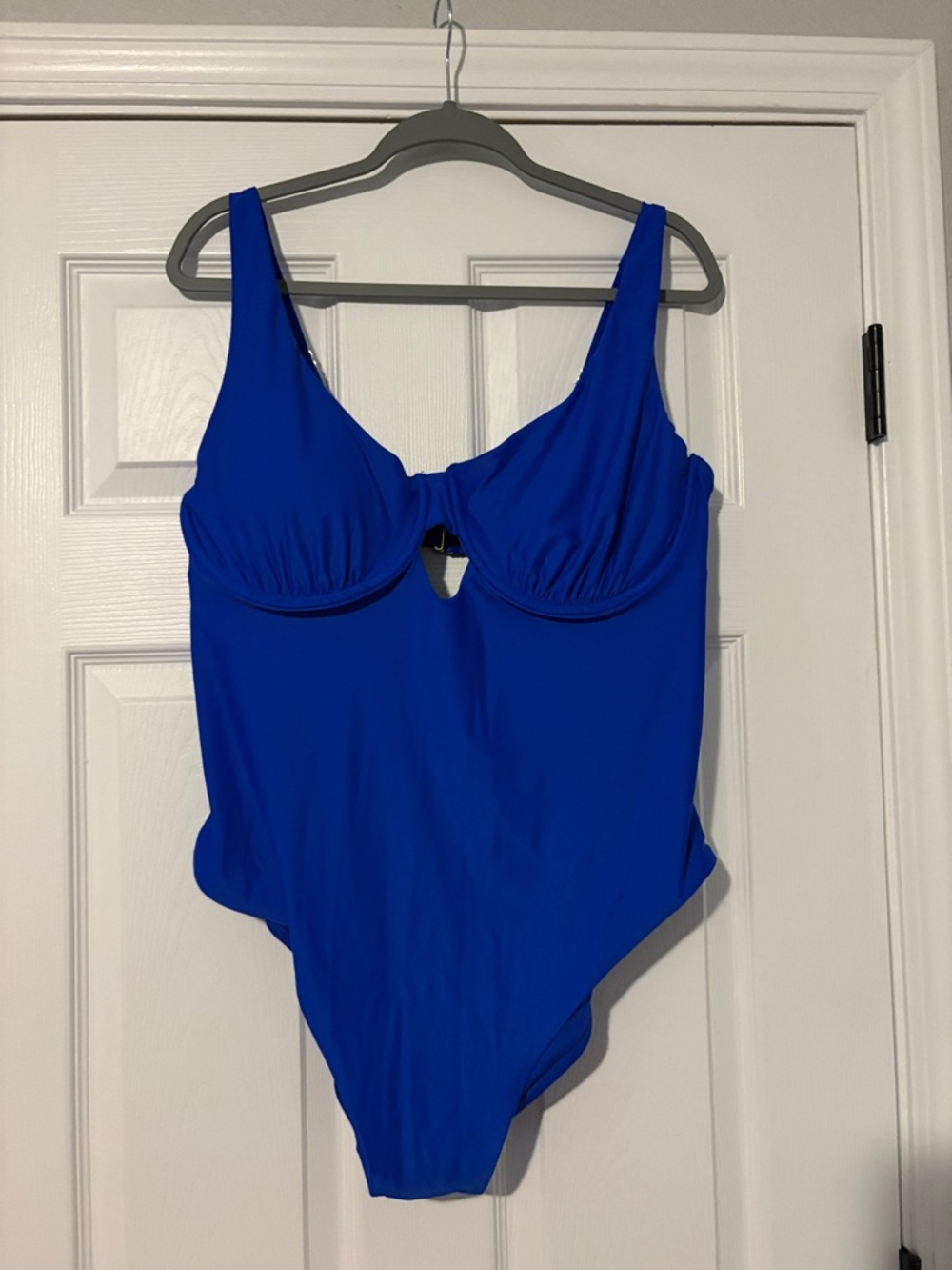 Time and Tru Electric Blue One-Piece Swimsuit
